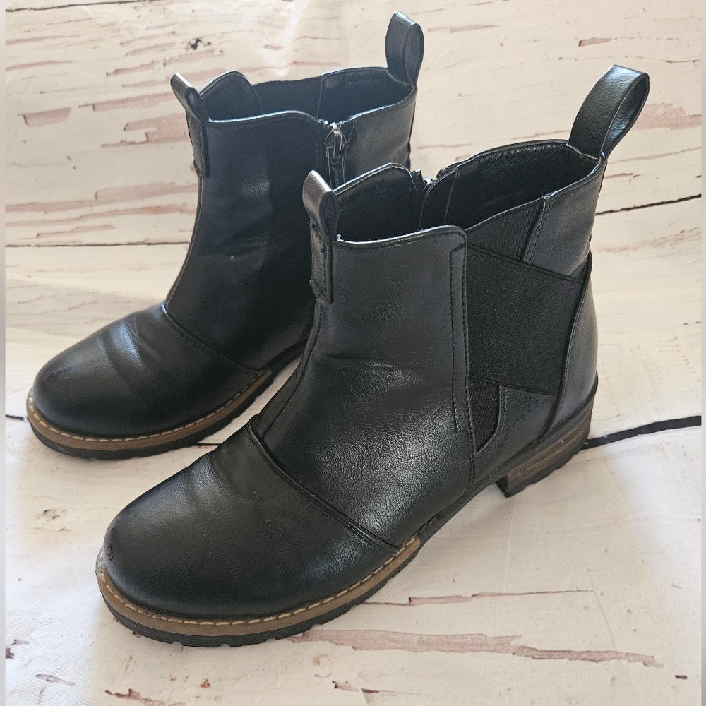 Jeossy Women's Black Milan Ankle boots Size 8 - Picture 2 of 11